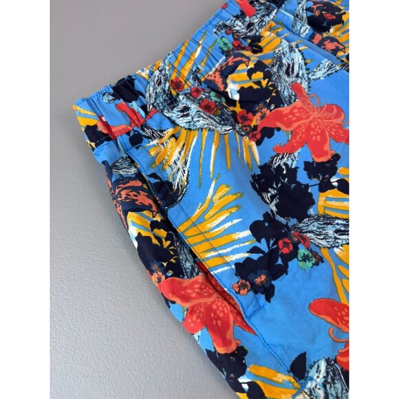 Patagonia women's medium blue patterned 2.5 inseam baggies shorts hiking outdoor - Picture 4 of 7